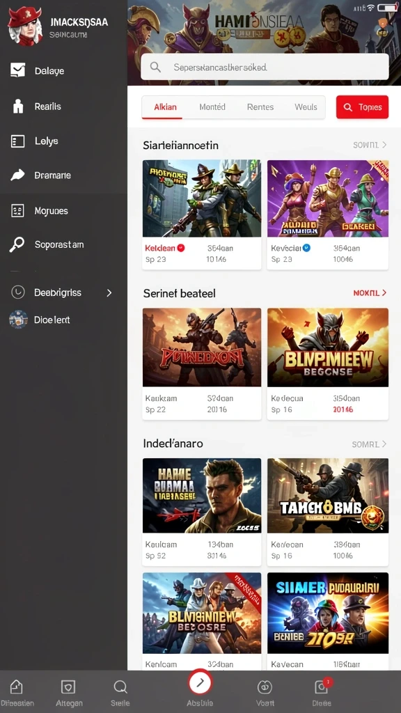 Tampilan utama aplikasi Download 567luck APK untuk Android yang intuitif dan efisien.