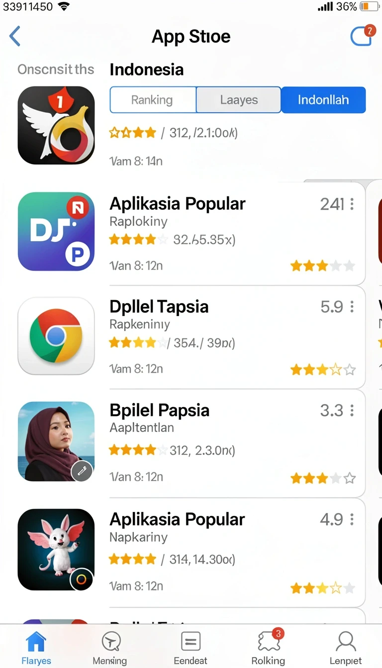 Tampilan utama aplikasi Review Aplikasi utratoto yang intuitif dan efisien.